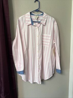 #795 St. John’s Bay Long Sleeve Button-Down Casual Shirt Size XXL